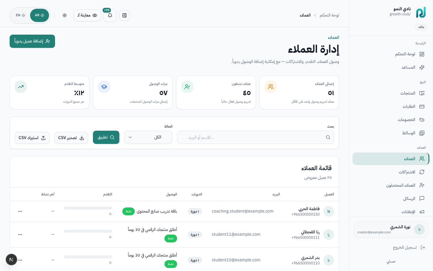 العملاء